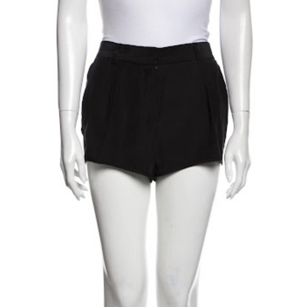 Haute Hippie black 100% silk shorts